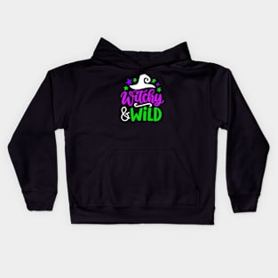 Witchy Wild Halloween Kids Hoodie